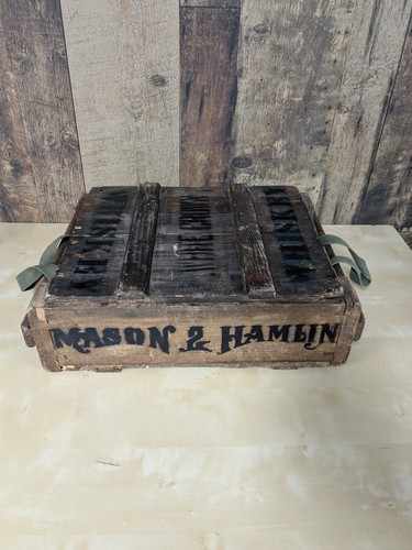 Mason hamlin wooden crate - mason, &