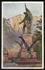 Cartolina d'artista E. F. Hofecker: Innsbruck, Andreas Hofer-Monument 
