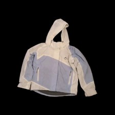 Giacca K-Way bianco-azzurro