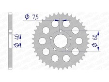 13762-compatible con KTM 50 SX
