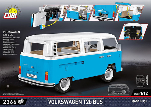 Cobi cars transporter - vw, t2a