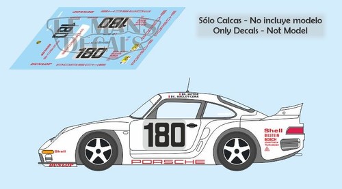 Decals porsche 961 mans - 961, le