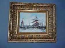 Huile sur toile MARINE signée
