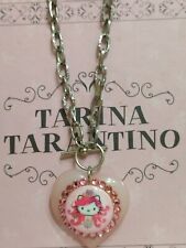 Collana Hello Kitty Tarina Tarantino cuore lucite e Swarovski 