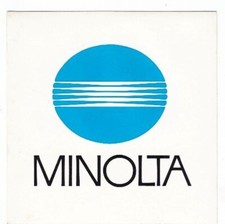 Adesivo MINOLTA Macchine