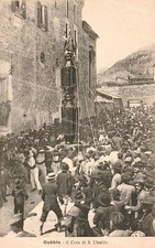 dh531 cartolina gubbio il cero di s.ubaldo provincia di perugia