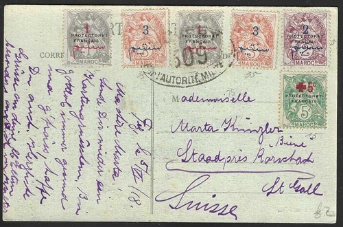 Marocco francese 1918 quadro - marocco,
