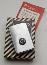 Zippo 1959 WESTINGHOUSE, SCATOLA BLU ORIGINALE NON ACCAREZZATA COME NUOVA e documenti RARA. VENDITA