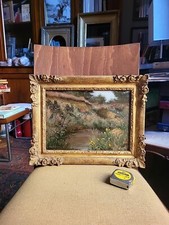 ANTICO DIPINTO/"PAESAGGIO "/1880/OLIO/G.F.CARLINE.