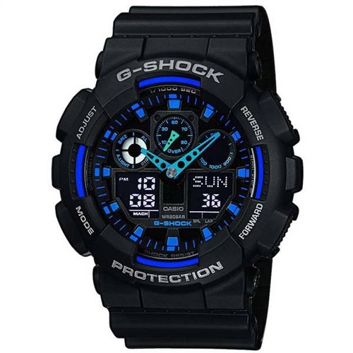 Casio shock 100 1a2er - g-shock, ga-100-1a2er