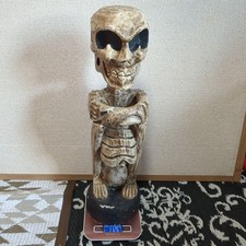 Scultura scheletro in legno