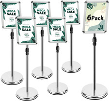 Confezione Da 6 Supporto per Espositore Regolabile Espositore Porta Poster per C