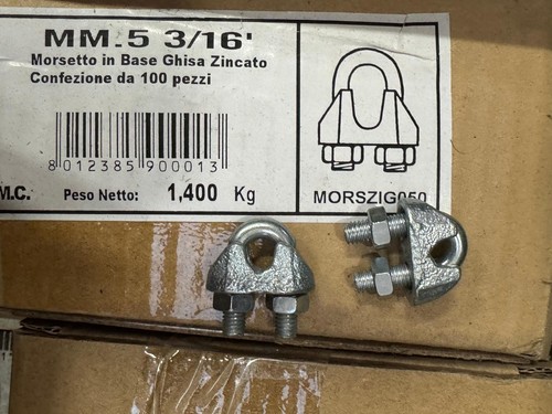 Morsetto cavallotto zincato - a,