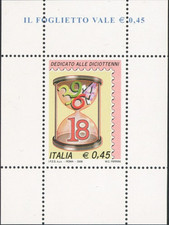 2006 Foglietto Diciottenni