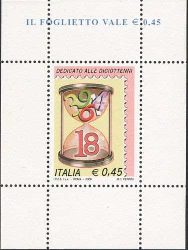 2006 foglietto diciottenni - 2006,