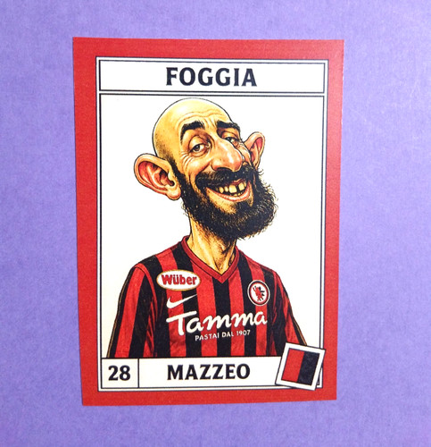 Figurina caricatura calciatori - figurina,