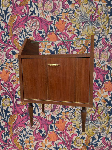 Comodino vintage legno - comodino,