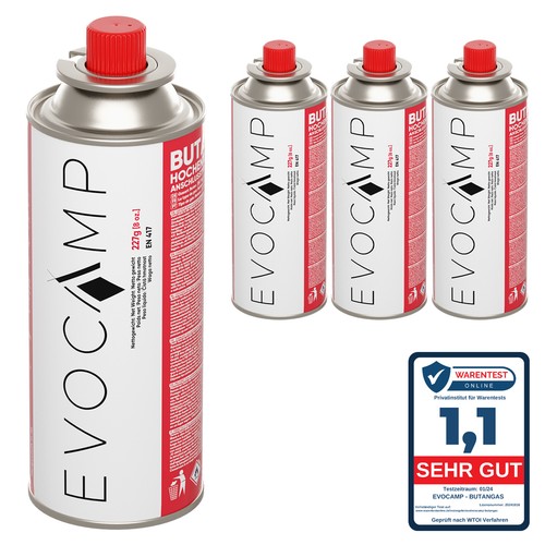 Evocamp cartucce gas butano - 4x,