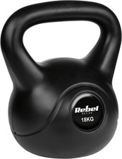 Rebel Kettlebell Bituminoso PVC RBA-2319 18 Kg