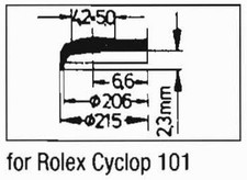 Vetro acrilico compatibile