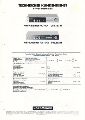 Nordmende 1004 985 - 985.163, h