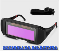Occhiali Protezione Per Saldatura Lente Auto Oscuramento da Saldatrice fabbro