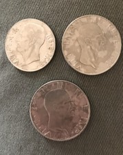 Nr. 3 rare Lire Italiane: 50