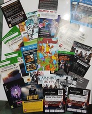 Lotto Manuali Libretti Voucher Code PS2 PS3 PS4 XBOX 360 XBOX ONE