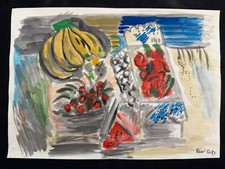 RAOUL DUFY disegno e quadro su