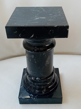 Colonna Fermalibro Marmo Nero Portoro Italian Marble Column fermaporta H 17 cm