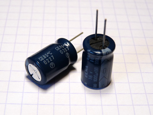 1000uf 16v c - 5x, 85°c