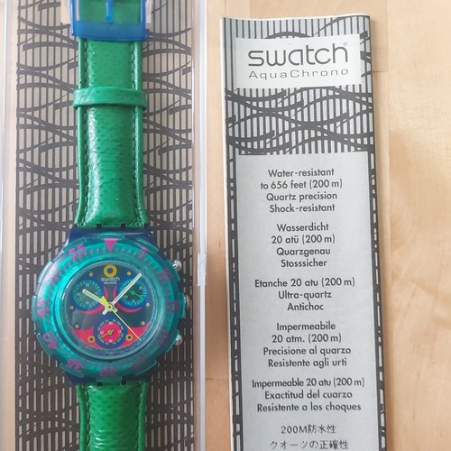 Swatch aqua chrono - swatch, blue