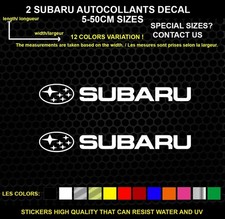 2 Subaru Decorative Stickers -