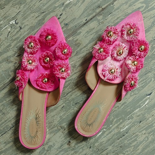 Vintage aquazzura mules rosa - aquazzura,