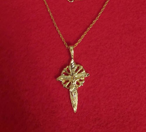 14kt ciondolo croce crocifisso - ciondolo,