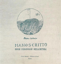 Caruso, Bruno. - Manoscritto sulle meraviglie della natura. Libro interamente ma