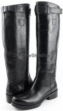 Costume National Vecchio Softy Nero Designer Stivali da Equitazione 6.5 Eu 36.5