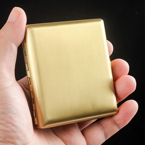 Gold brass cigarette - gold,