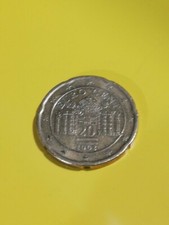 Moneta da 20 centesimi 2002 Austria rara e in condizioni ottime.