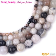 Agata dendritica bianca nera