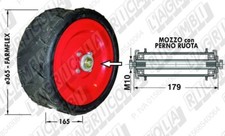 Ruota seminatrice Gaspardo  Sfoggia Carraro Nodet   ø365 x 165 codice 77.456-M4