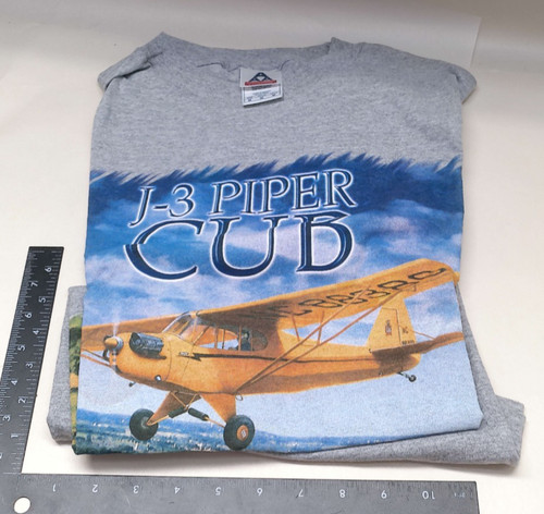 Shirt piper cub giallo - j-3,