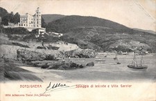 Cartolina Bordighera Spiaggia