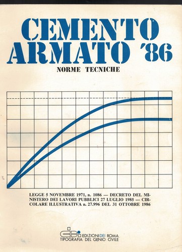 Cemento armato norme - armato, '86