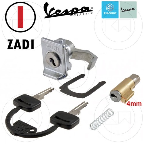 Coppia serrature zadi 4mm - coppia,