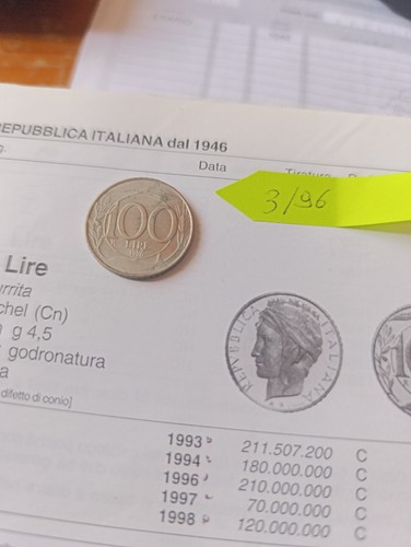 Moneta italia 100 lire - 100,
