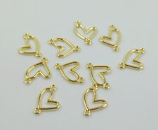 5pz charms connettori cuore in