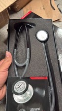 3M Littmann Cardiology IV Stetoscopio, 5621, Nero Grigio Pettorina 27"