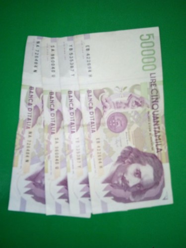 Banconote repubblica 50 000 - banconote,