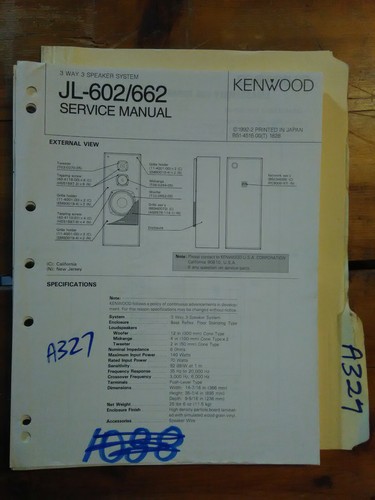 Kenwood 602 662 manuale - jl-602,